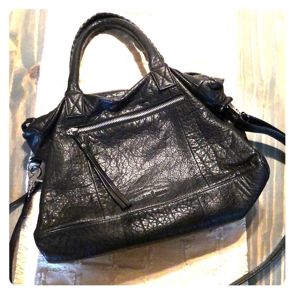 Day & Mood Black Satchel